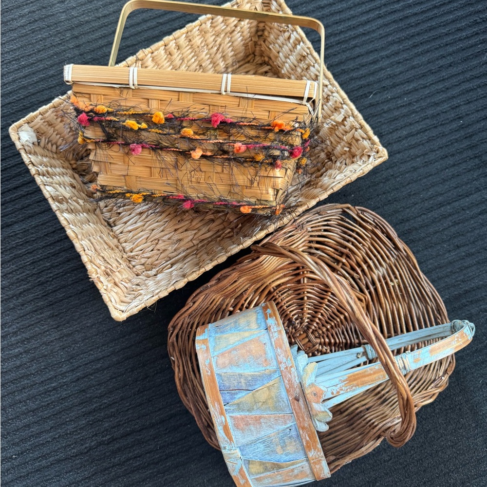 Set of 4 Woven Baskets